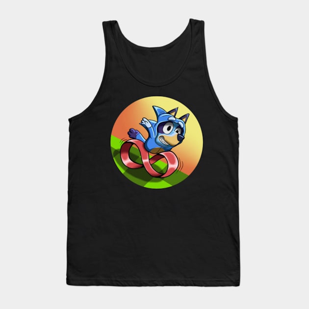 bluey running Tank Top by GapiKenterKali